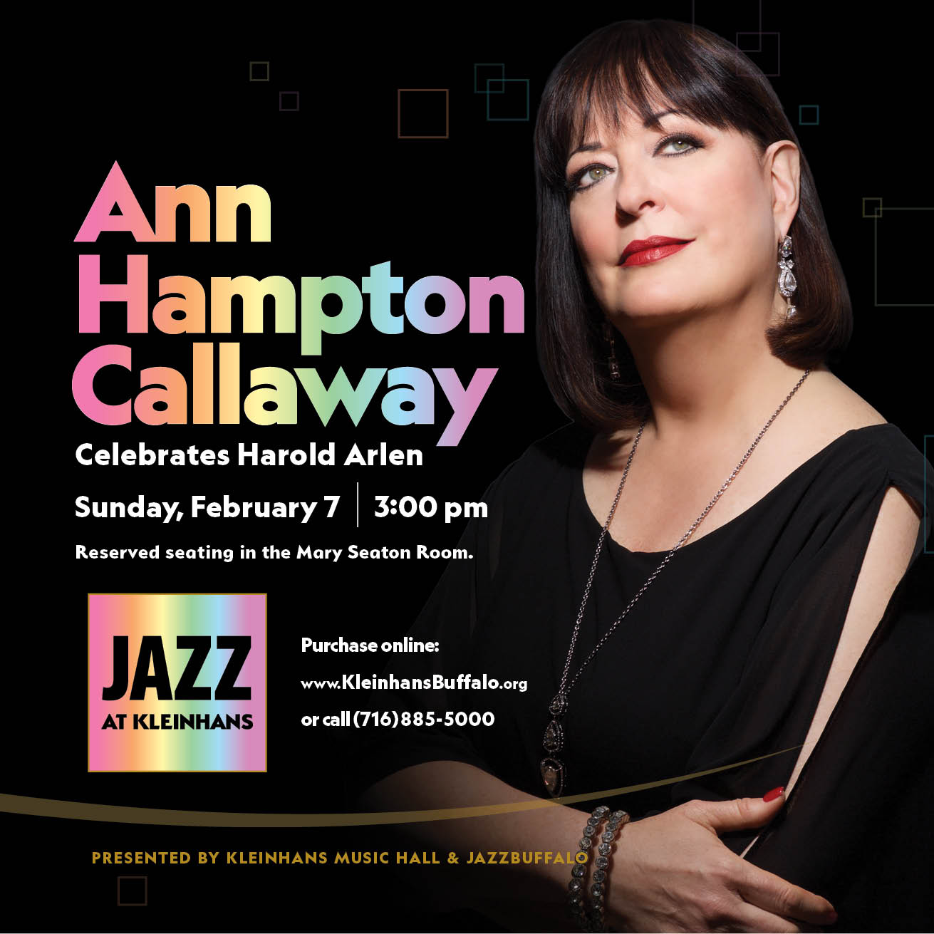 Ann Hampton Callaway Celebrates Harold Arlen concert poster