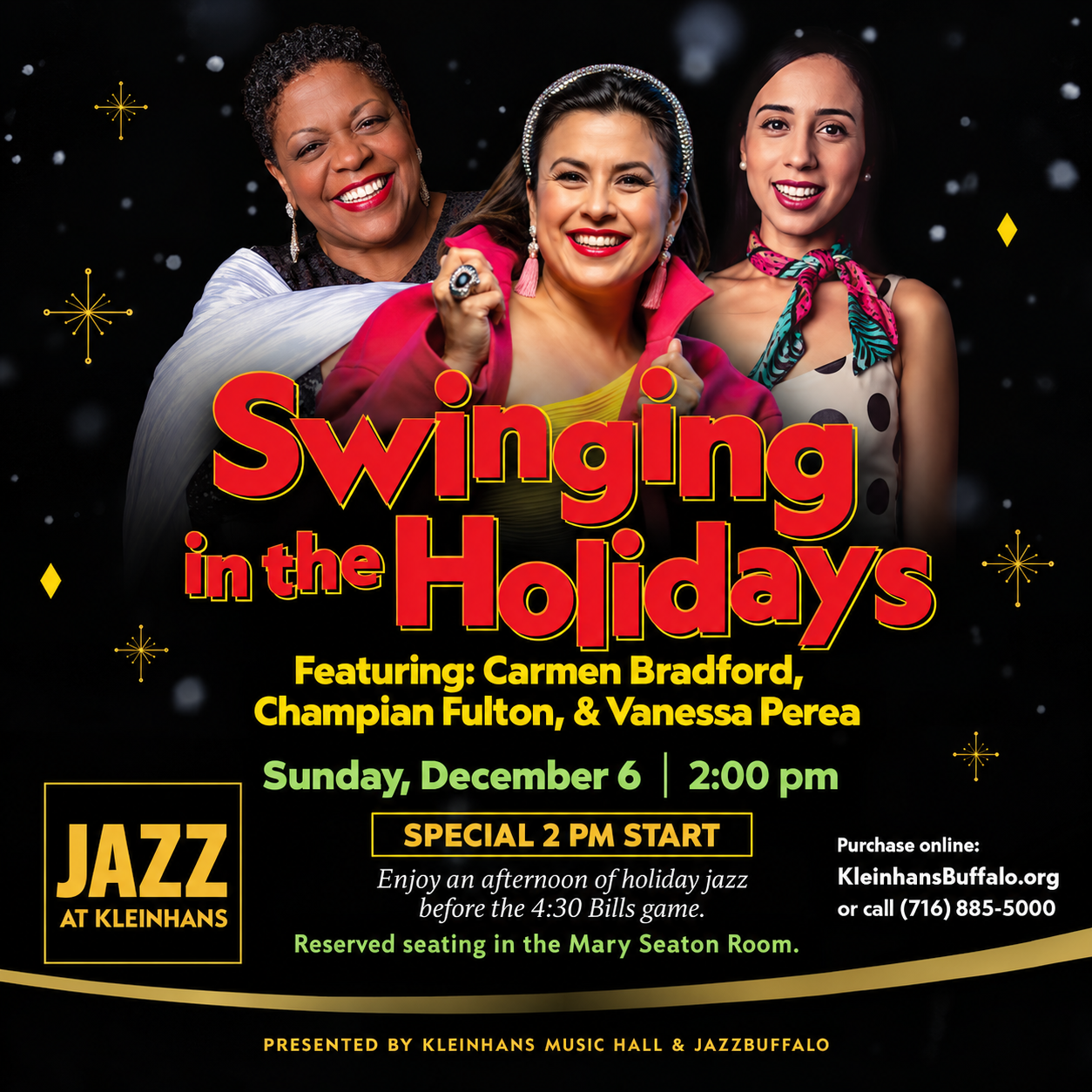 Swinging in the Holidays concert poster